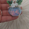 Artisan Cut Aurora Opal Pumpkin Statement Pendant In Sterling Silver