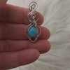 Larimar And Sterling Silver Small Pendant