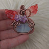 Moonstone Pumpkin Pendant In Copper