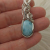 Larimar Sterling Silver Pendant