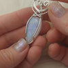 Moonstone And Sterling Silver Pendant