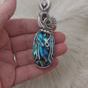 Abalone Doublet Statement Pendant In Sterling Silver