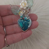 Artsan Cut Sediment Jasper And Sterling Silver Heart Pendant