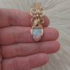 3.5ct Natural Ethiopian Opal And 14k gold filled Small Pendant