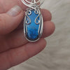 Blue Labradorite Sterling Silver Pendant