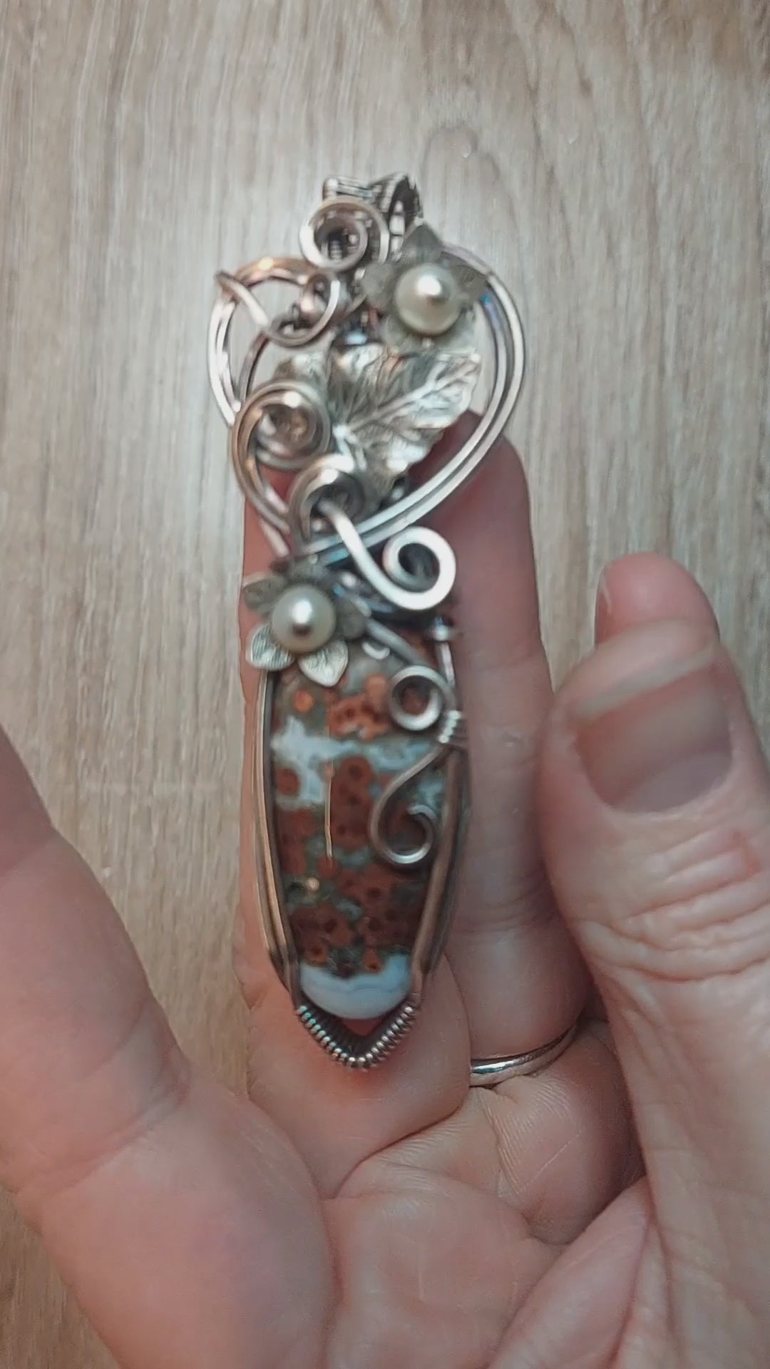 Poppy 2024 Jasper Pendant 1 3/4