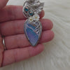 Plume Agate Doublet In Sterling Silver Statement Pendant