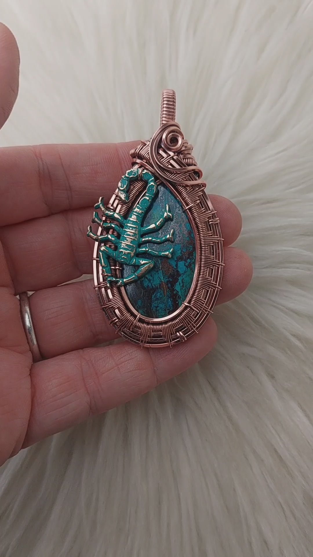 Fontine Statement Shattuckite hotsell Wire Wrapped Pendant