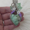 Variscite Statement Pendant In Sterling Silver