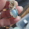 5ct Ethiopian Honey Comb Opal and Sterling Silver Pendant