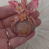 Fossil Coral Pumpkin Pendant In Copper