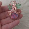 Aurora Opal Pumpkin Pendant In Copper
