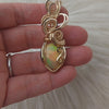 15ct Natural Ethiopian Opal 14k Gold Filled Statement Pendant