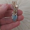 5ct Ethiopian Honey Comb Opal and Sterling Silver Pendant