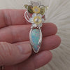 AAA 6ct Ethiopian Opal and Sterling Silver Small Pendant