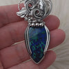 Azurite/Malachite Pendant In Sterling Silver