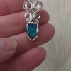 2ct Austrain Opal and Sterling Silver Small Pendant