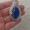 Lapis And Sterling Silver Statement Pendant