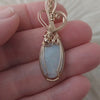 5.5 ct Australian Opal Set In 14k Gold Fill Small Pendant