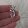 Faceted Rose Quartz And Sterling Silver Mini Pendant