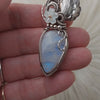 Moonstone Statement Pendant In Sterling Silver