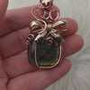 Green Labradorite Present Pendant In Copper