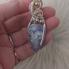 Aurora Plume Agate Doublet Sterling Silver And 14k Goldfill Statement Pendant