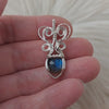 Labradorite And Sterling Silver Mini Pendant