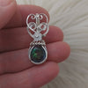 Sterling Silver And Mystic Topaz Small Size Pendant
