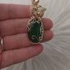 Nephrite Jade And 14k Goldfilled Statement Pendant