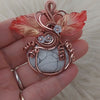 Wild Horse Magnesite Pumpkin Pendant In Copper