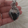 "Phase" Fossilized Palm Root And Sterling Silver Statement Pendant