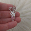 Peruvian Pink Opal Sterling Silver Mini Pendant