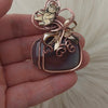 Botswana Agate Present Pendant In Copper