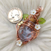 Potion Bottle Pendant with double hearts