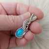 3.5ct Ethiopian Opal and Sterling Silver Small Pendant